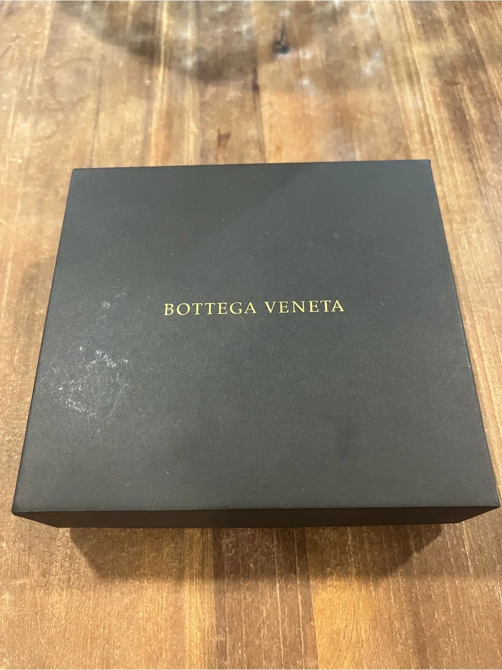 NIB*** Bottega Veneta Logo Embossed Two Tone Bi-fold Wallet